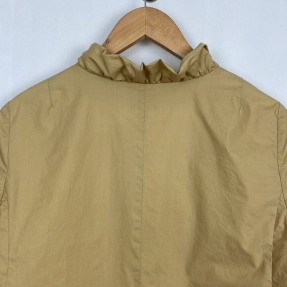 J.Crew 8 Frenchie Slicker Lightweight Jacket Coat Khaki Vintage - Picture 11 of 14